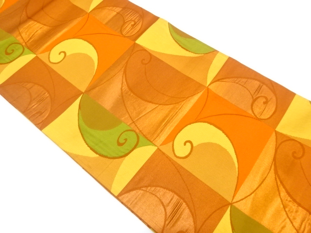 JAPANESE FUKURO OBI / WOVEN ARABESQUE